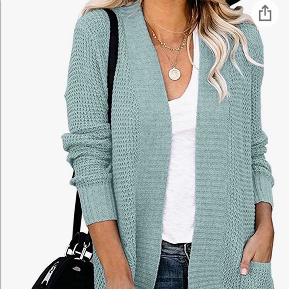 merokeety Sweaters - NWT Sweaters Outwear with Pockets( Mint green)